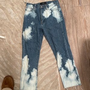 Light wash jeans. Just black denim